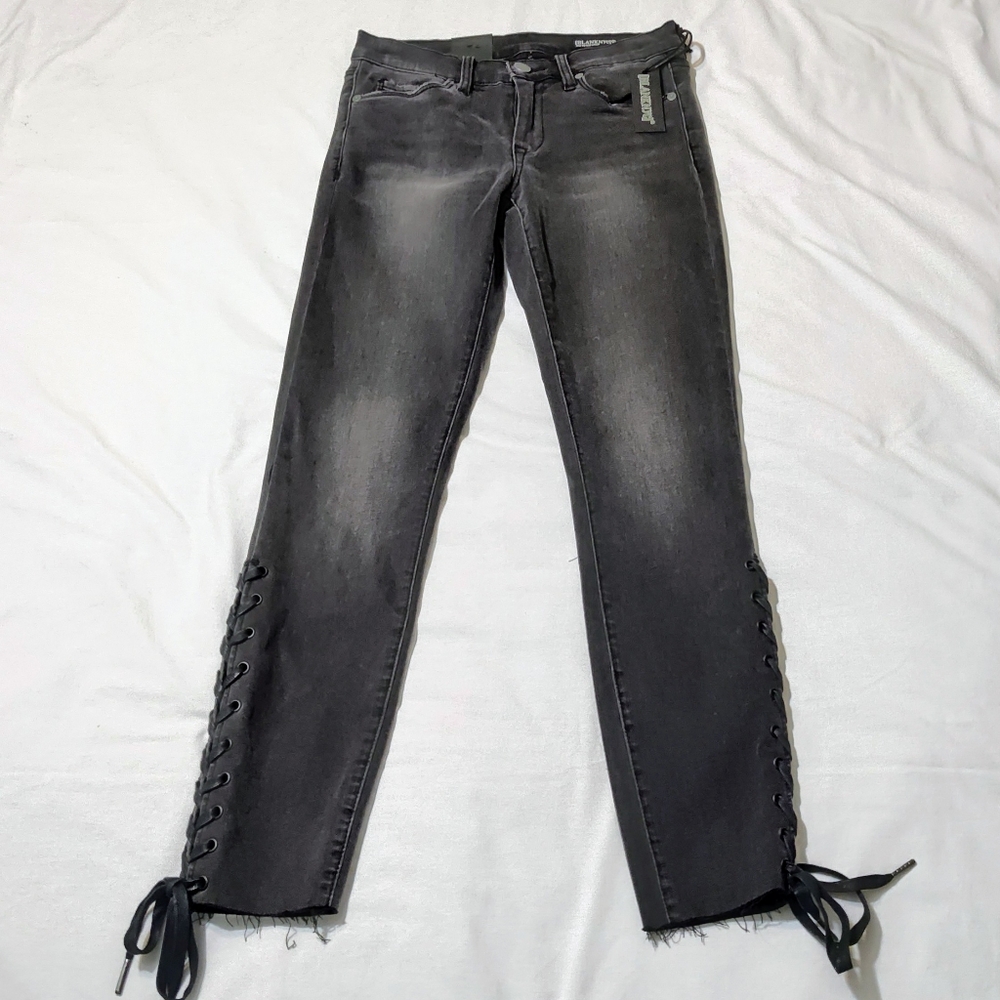 Blank NYC The Reade Crop Lace Side Jeans